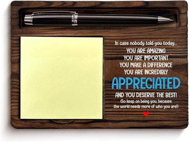 YGBF Office Sticky Note Holder Appreciation Gifts for Coworkers Employees Teammate You are Appreciated Self-Stick Note Pad Holders Office Cubicle Decor - Image 1